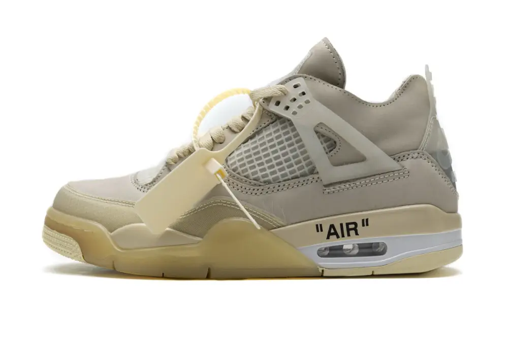 OFF White x Air Jordan 4 Retro Sail  CV9388-100  (Best Quality) 850148