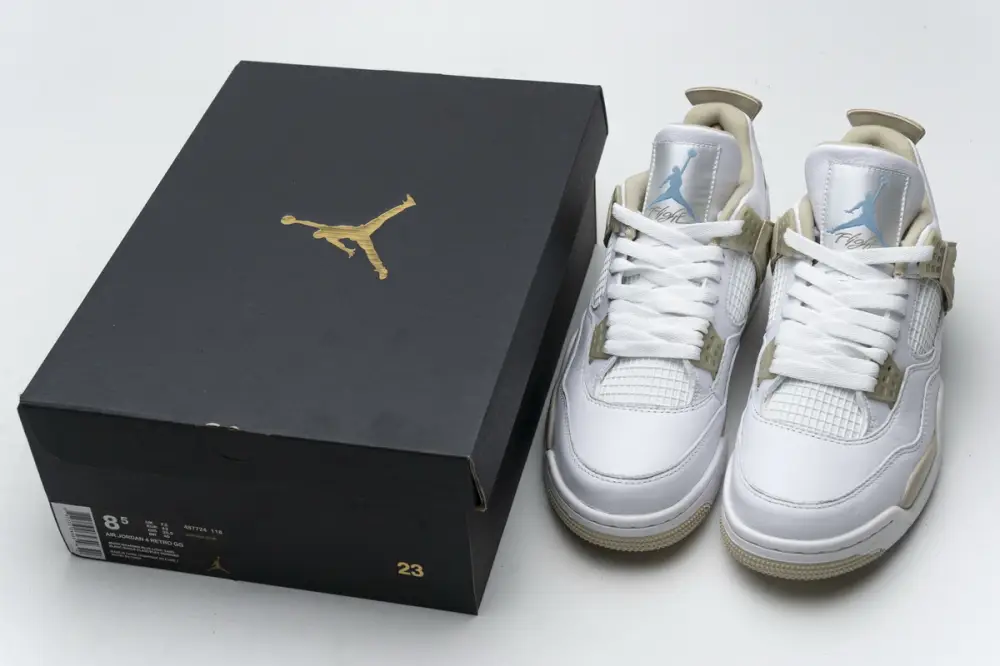 Air Jordan 4 Retro Sand Linen 487724-118 (Top Quality) 