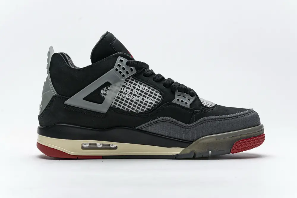 OFF White x best batch for jordan 4 Air Jordan 4 Retro Bred CV9388-001