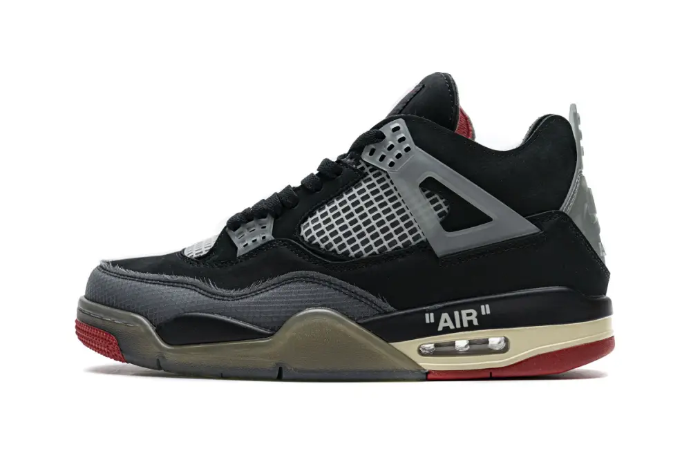 OFF White x Air Jordan 4 Retro Bred  CV9388-001