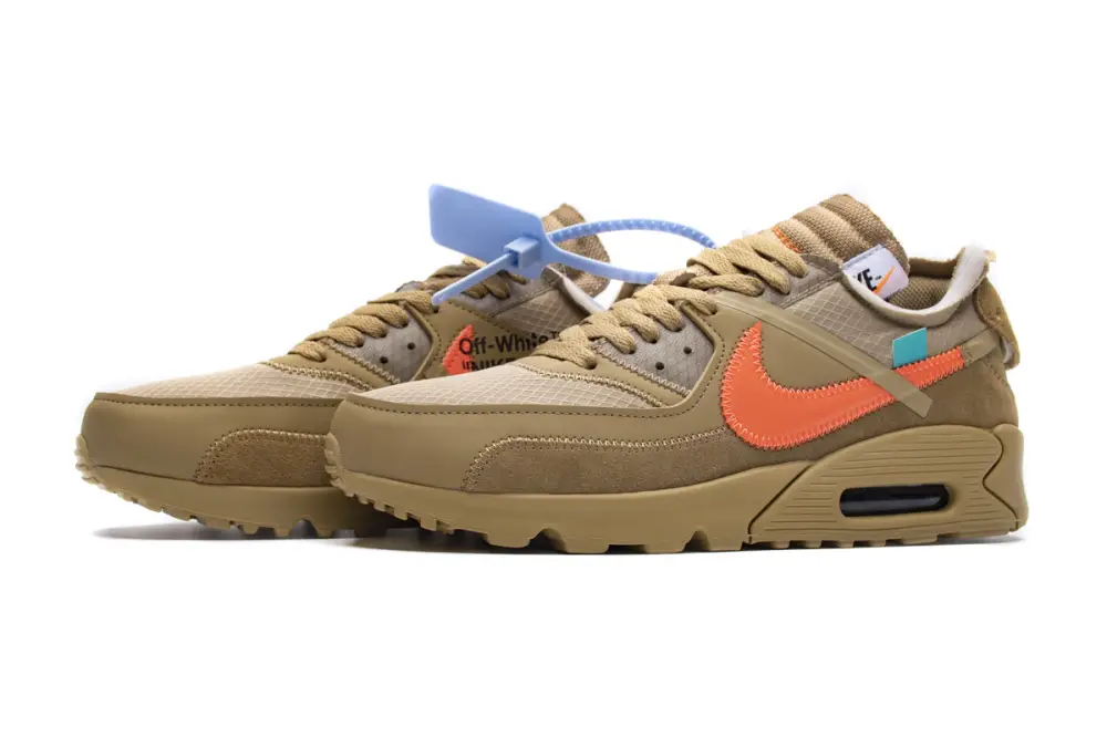 Off-White jsportshoes x Nike Air Max 90 “Desert Ore" AA7293-200