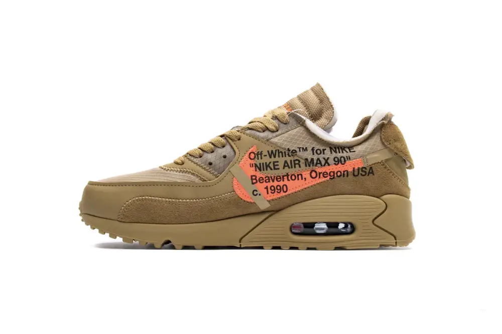 Off-White jsportshoes x Nike Air Max 90 “Desert Ore" AA7293-200