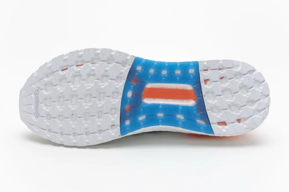 Adidas Ultra Boost  20 White Sharp Blue True Orange EG0768 
