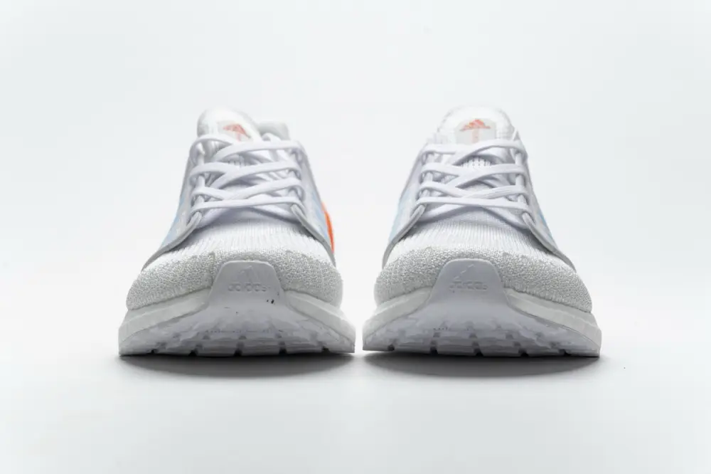 Adidas Ultra Boost  20 White Sharp Blue True Orange EG0768 