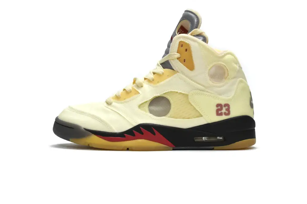 OFF White x Air Jordan 5 Retro SP Sail  DH8565-100 7EAD3821