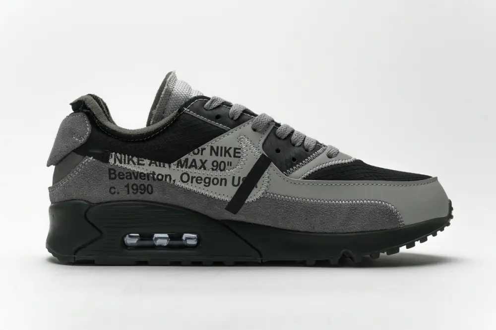 OFF-White Replica OFF-White x Nike Air Max 90 Grey x Nike Air Max 90 Grey