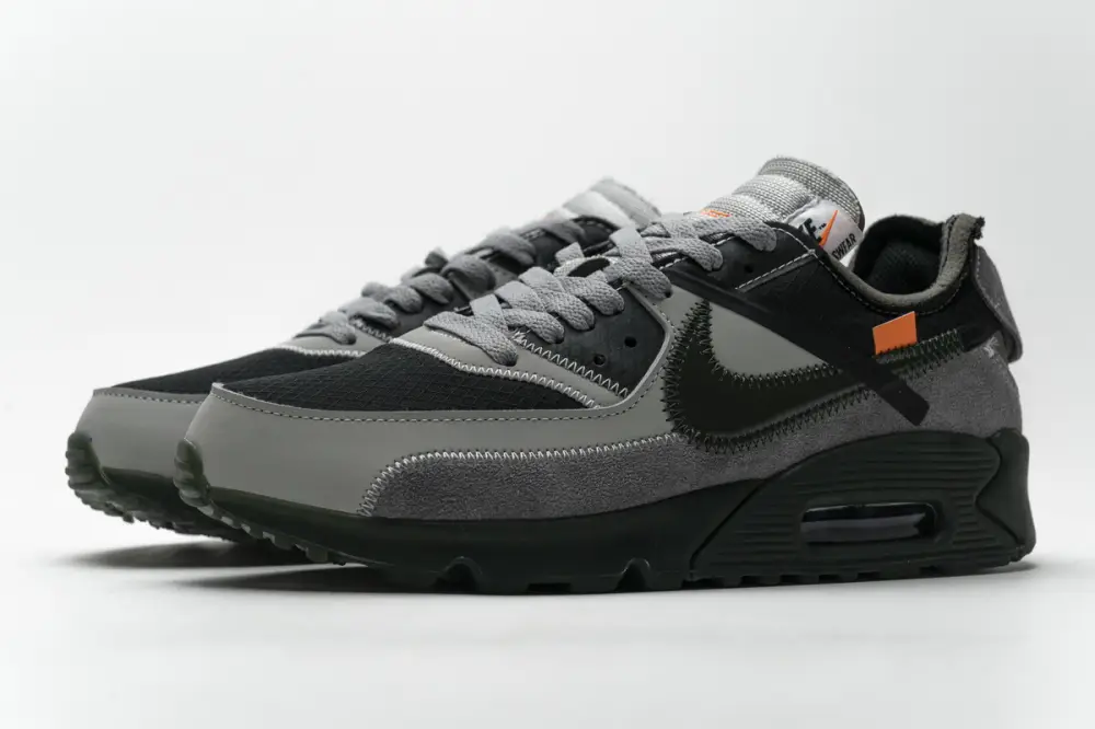 OFF-White Replica OFF-White x Nike Air Max 90 Grey x Nike Air Max 90 Grey