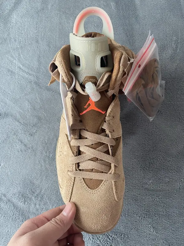 Replica Replica Jordan 6 Travis Scott x Air Jordan 6 British Khaki DH0690-200