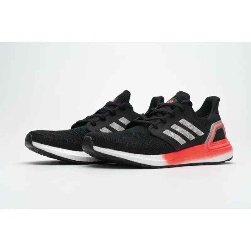 Adidas Ultra Boost 20 Core Black Signal Coral EG0756 