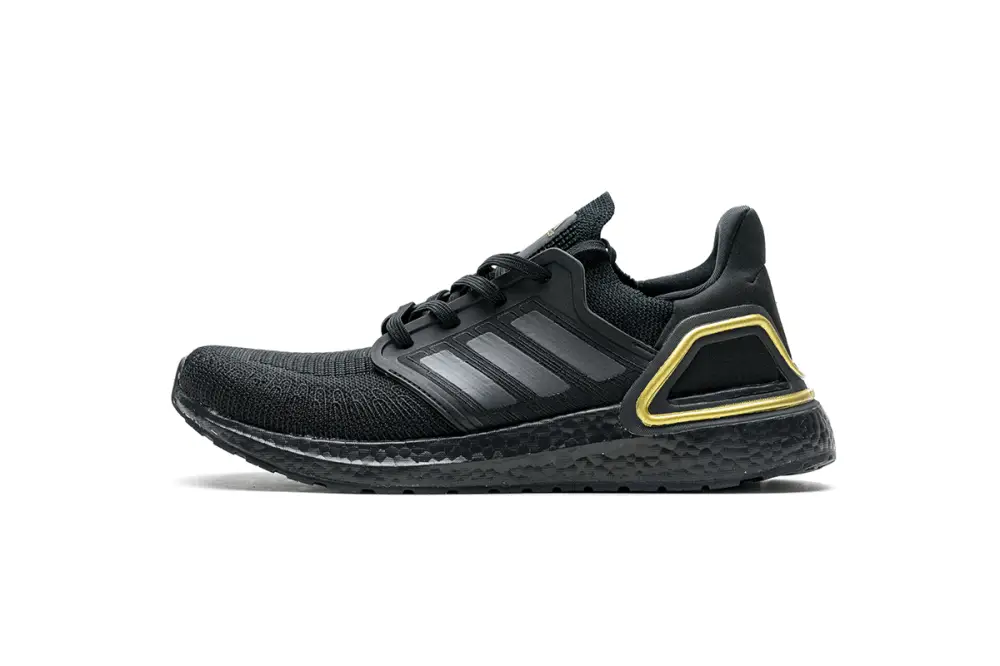 Adidas Ultra Boost 20 Core Black Gold Metallic EG0754 B55445