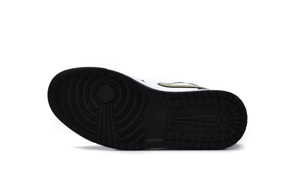 Air Jordan 1 Mid Jordan 1 Mid Patent Black White Gold 852542-007