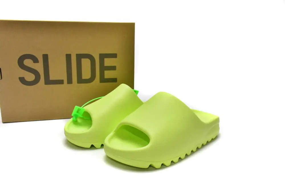adidas Yeezy Slide Replica YEEZY SLIDE Glow Green HQ6447