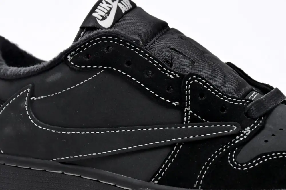 Travis Scott x travis scott black phantom reps Air Jordan 1 Low OG SP Black Phantom DM7866-001（Top version）