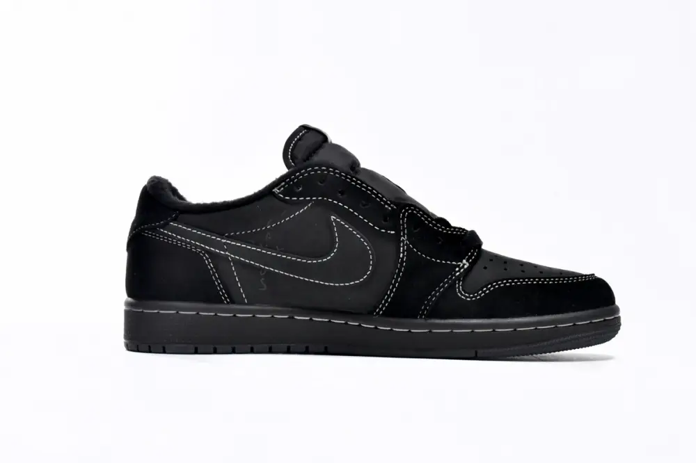 Travis Scott x travis scott black phantom reps Air Jordan 1 Low OG SP Black Phantom DM7866-001（Top version）