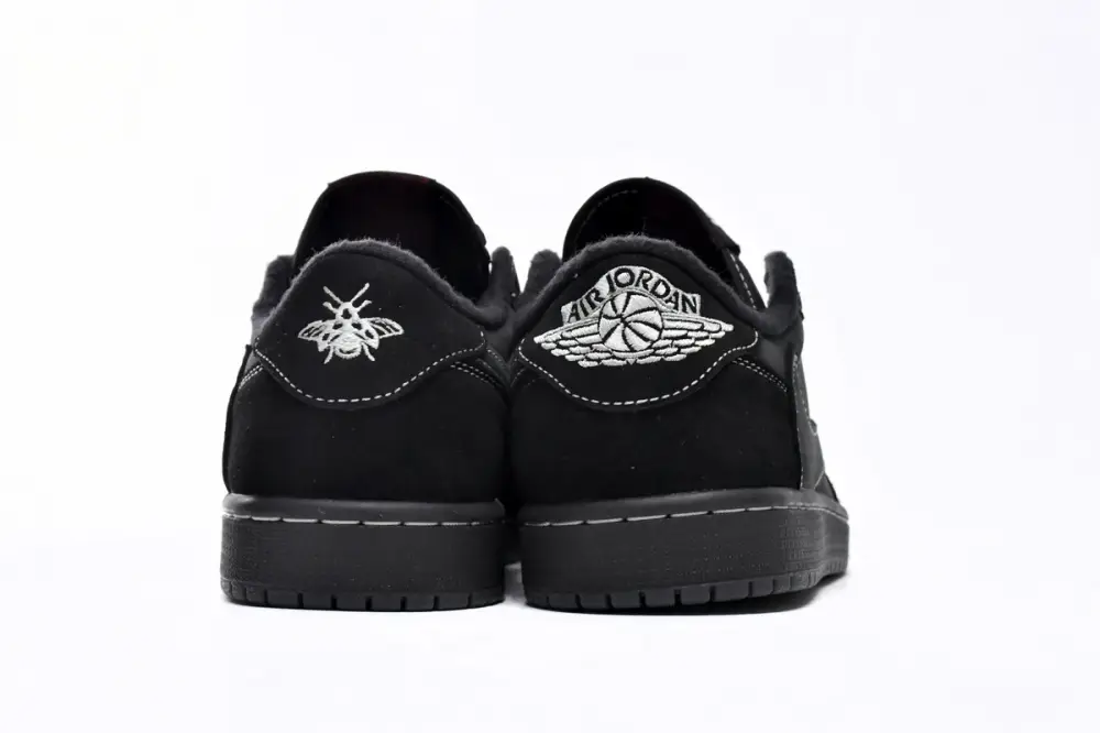 Travis Scott x travis scott black phantom reps Air Jordan 1 Low OG SP Black Phantom DM7866-001（Top version）