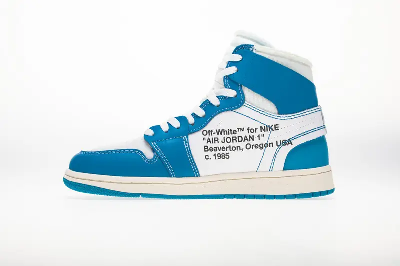 Off White x Air Jordan 1 Off White Jordan 1  UNC REPS High “UNC” AQ0818-148 （TOP quality）