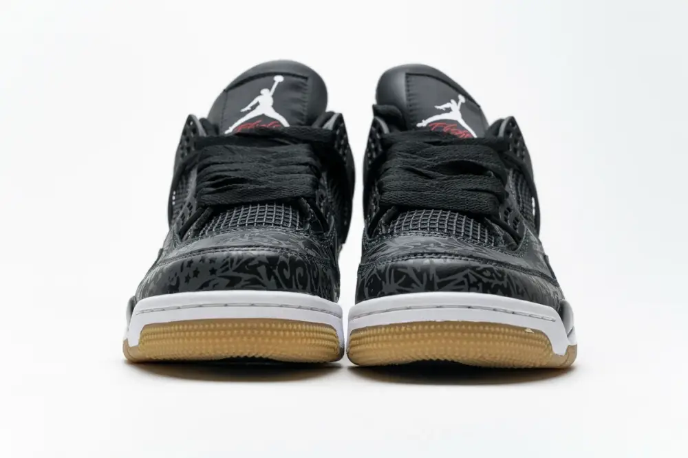 Air 1 op 1 jordan 4 Jordan 4 Retro Laser Black Gum CI1184-001