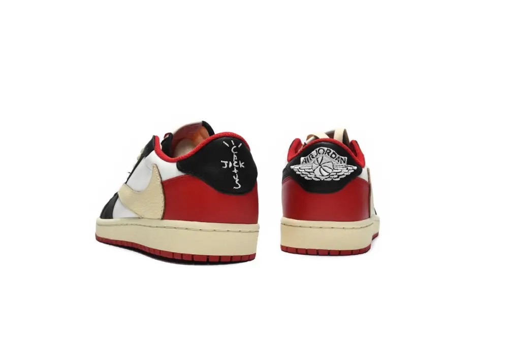 Travis Scott x Air Jordan 1 Travis Scott Black Red Low Black Red DM7866-166