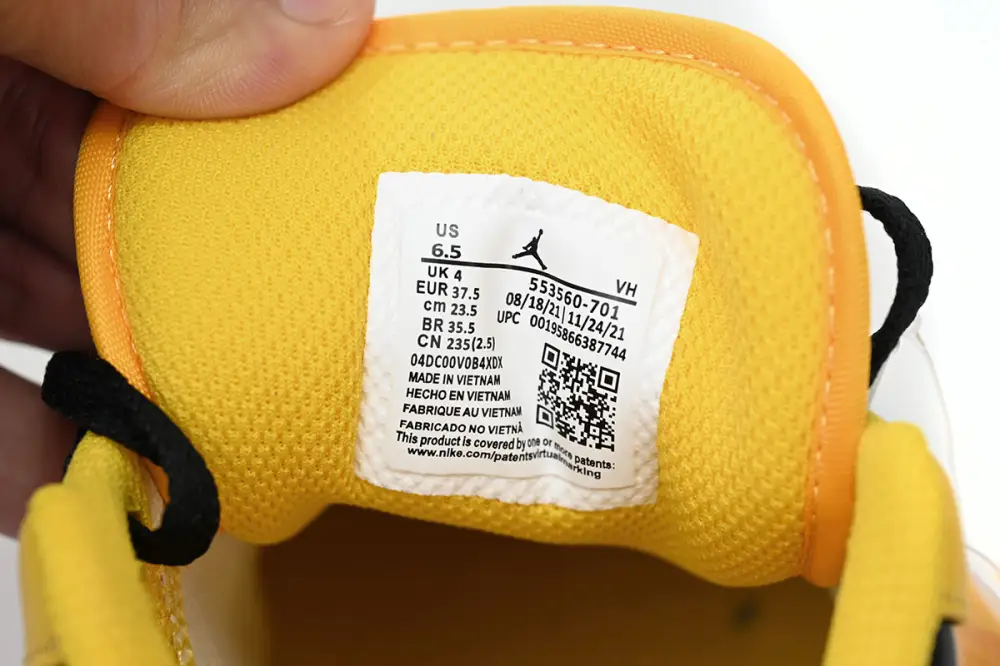 Air Jordan 1 Low “University Gold” AJ1 553560-701 