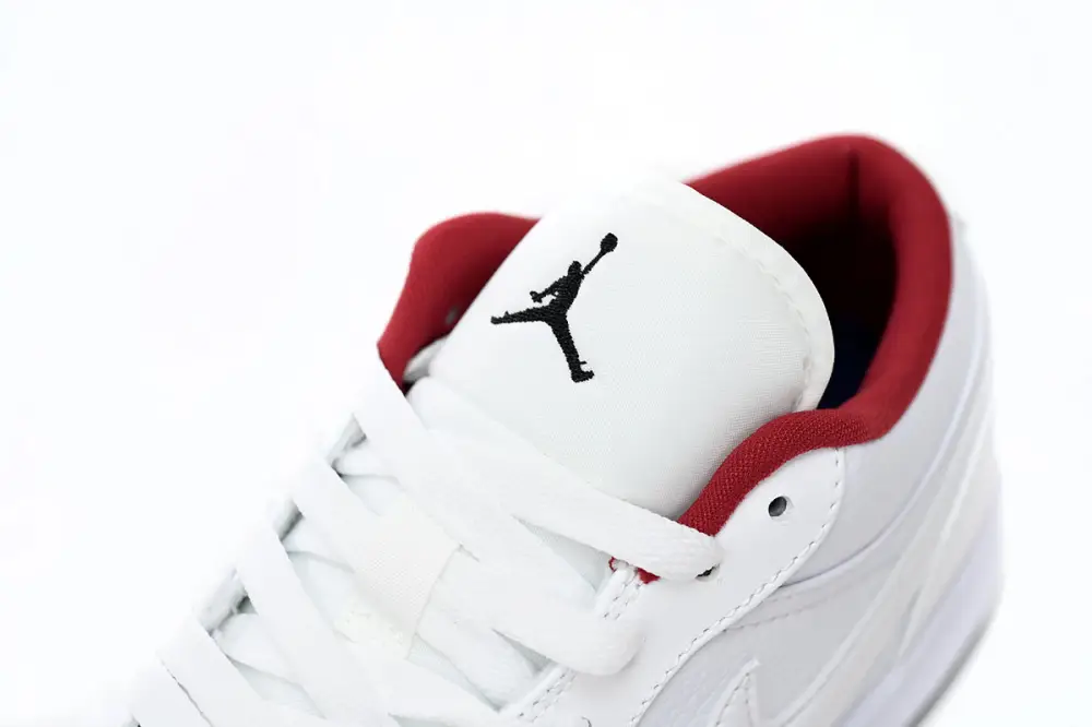 Air Jordan 1 Low All-white Red 553560-164 