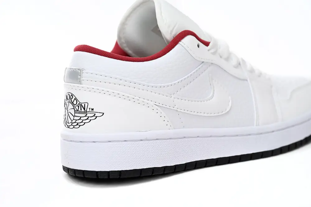 Air Jordan 1 Low All-white Red 553560-164 