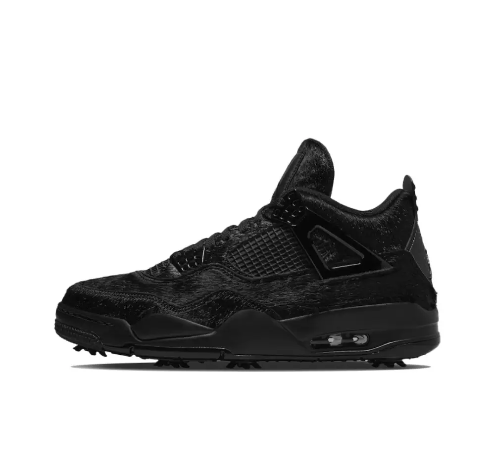 Air Jordan 4 Retro Golf Black Cat Pony Hair 6C1117