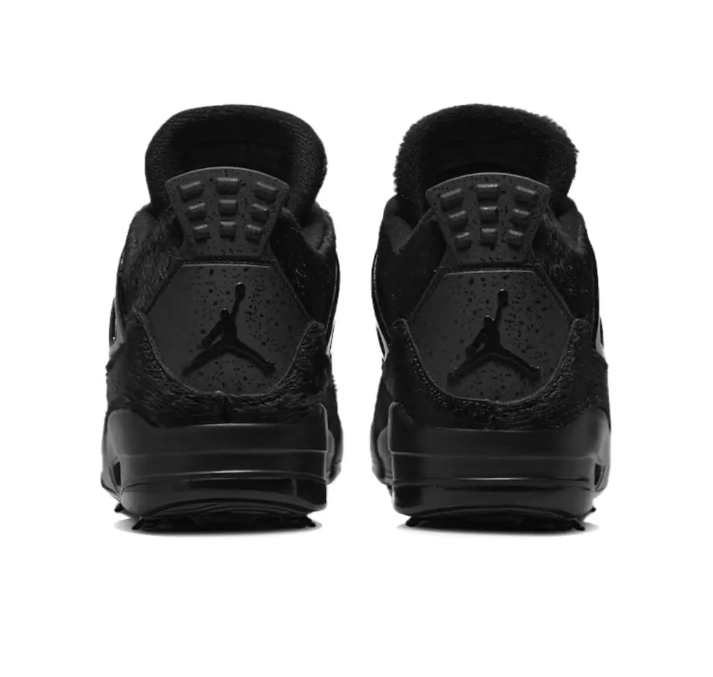 Air Jordan 4 Retro Golf Black Cat Pony Hair 