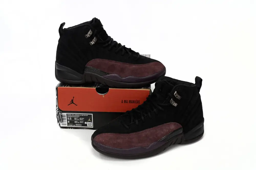 A Ma Maniére x Air Jordan 12 Black Wine Red DV6989-001 