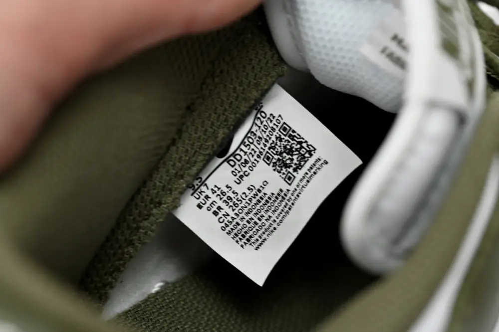 Nike Dunk Low White Scattered olive Green DD1503-200 