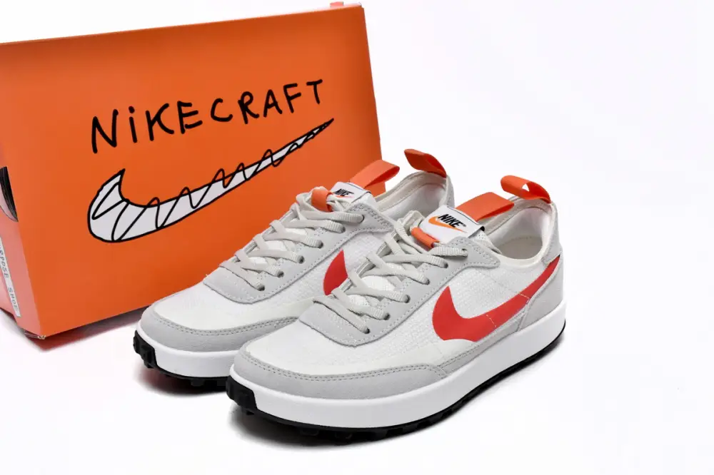 Tom Sachs x NikeCraft General Purpose Shoe Rice Grey Red DA6672-300 