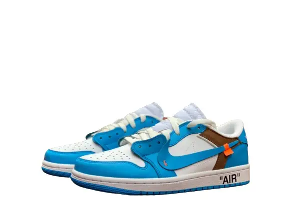 (OG)Off White x Air Jordan 1 low “UNC”ZC0790-148 3545966