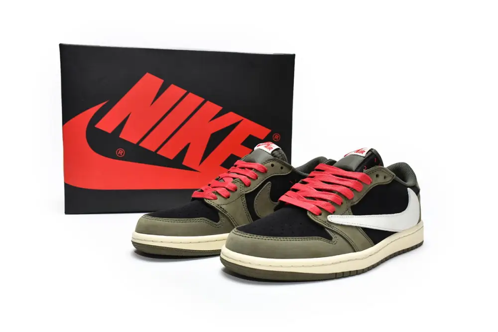 Travis Travis Scott Reps Scott x Air Jordan 1 Low Dark Green DM7866-196