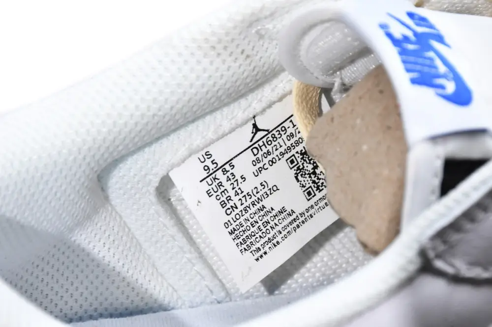 Travis Scott x Air Jordan 1 Low WhiteBlue DM6839-186 