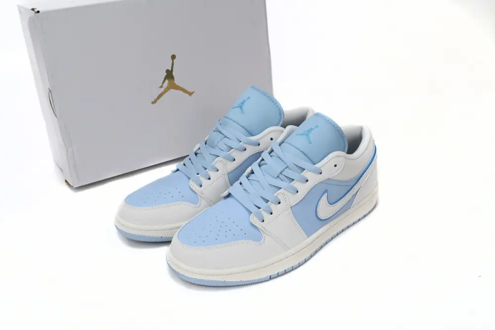 Air Jordan 1 Low Light Blue And White  DV1299-104 