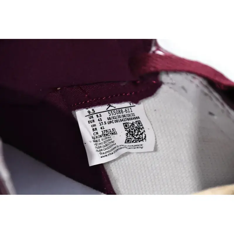 (OG)Air Jordan 1 High  Bordeaux Jordan 1 High OG Bordeaux 555088-611