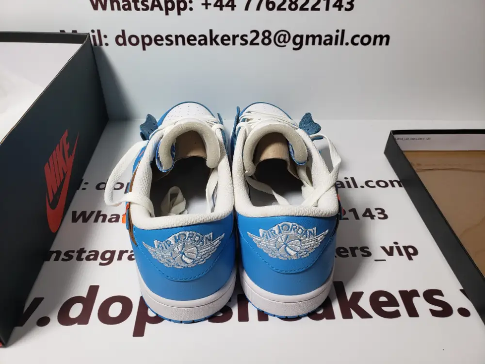 (OG)Off White x Air Jordan 1 low “UNC”ZC0790-148 