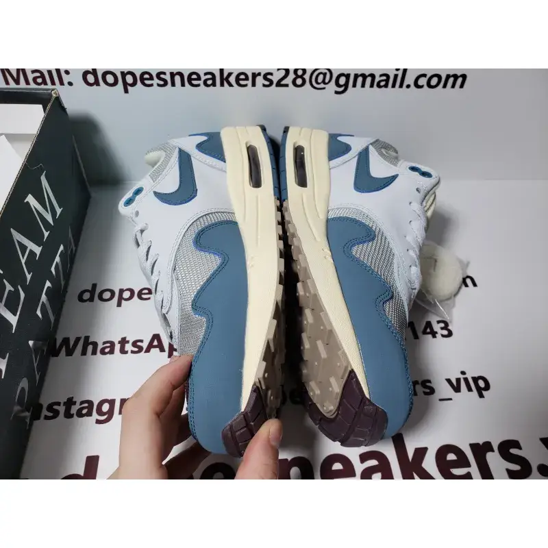 Patta best sites for replica sneakers x Nike Air Max 1 "Aqua Noise" DH1348-004