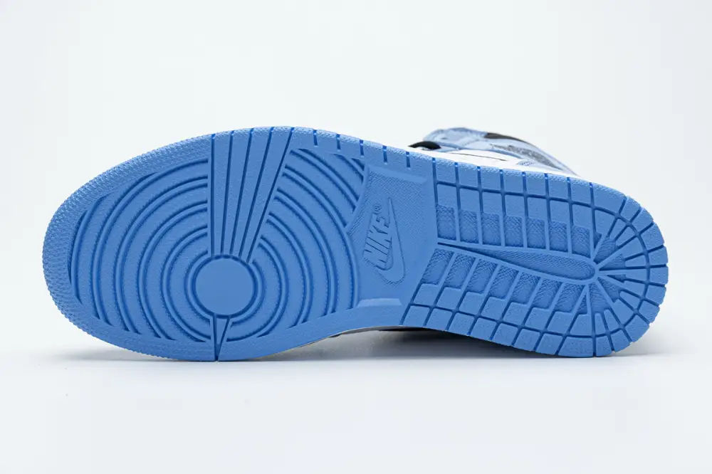 Air Jordan 1 Retro High White University Blue Black 555088-134(High quality) 