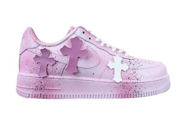 Chrome pink chrome heart af1 Hearts X AIR FORCE 1 CW2288-111