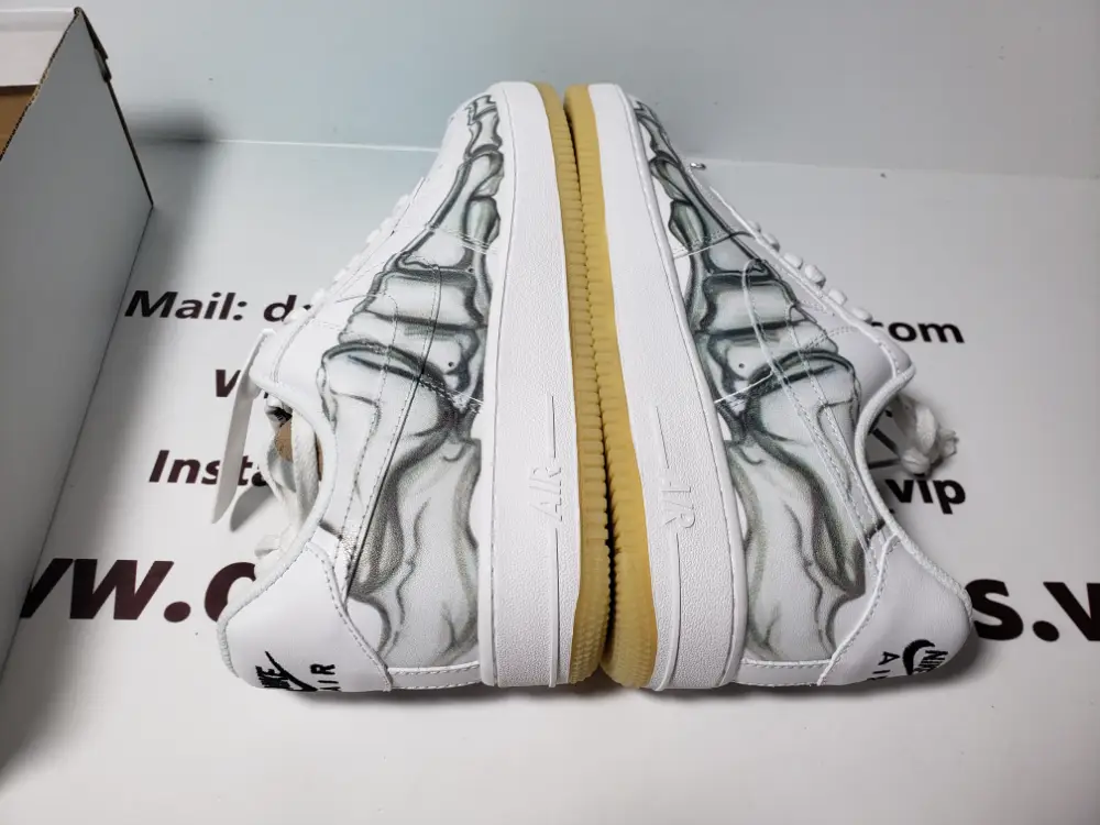 Nike Af1 skeleton white reps Air Force 1 Low Skeleton Halloween (2018) BQ7541-100