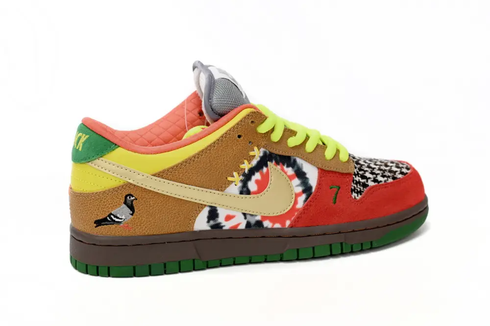 Nike What the Dunk reps Dunk Low "What the Dunk" Colorful Pigeon 318403-141