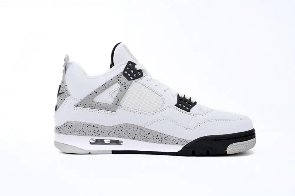 Air Jordan 4 reps Jordan 4 Retro White Cement 840606-192(Best Quality）