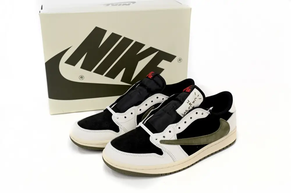 Travis Travis Scott Olive reps Scott x Air Jordan 1 Low OG Olive DZ4137-106