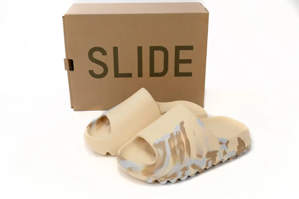 adidas Replica YEEZY SLIDE Yeezy Slide Enflame Oil Painting White Yellow GW1932