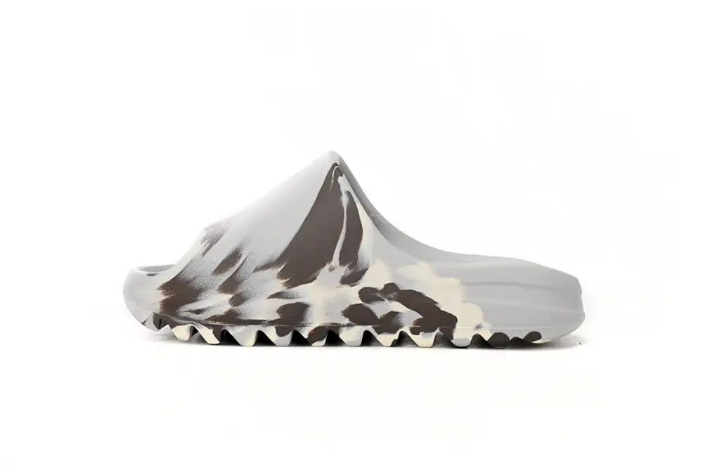 Yeezy Slide Enflame Oil Painting White Grey GZ5553 9D6720