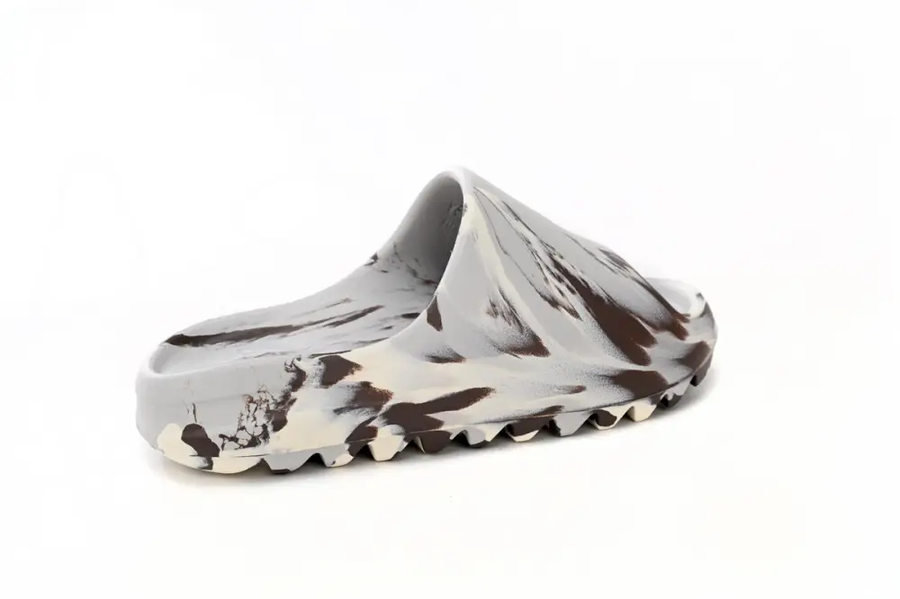 Yeezy Replica YEEZY SLIDE Slide Enflame Oil Painting White Grey GZ5553