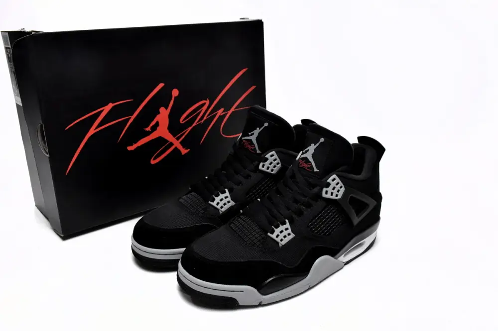 Air Jordan 4 Retro Black Canvas DH7138-006(Top quality jordan 4 black canvas reps )