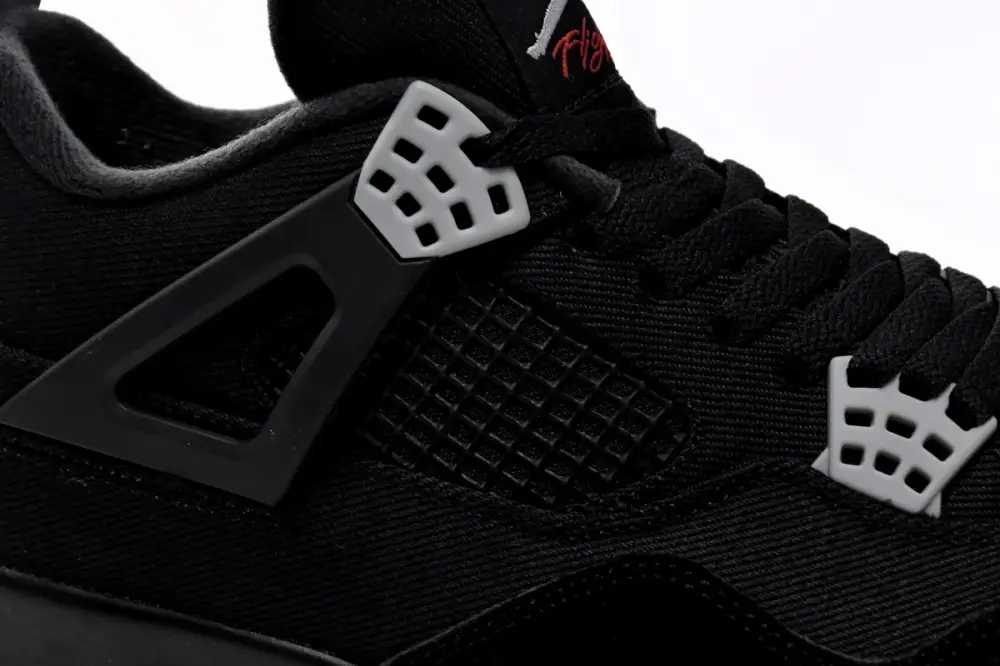 Air Jordan 4 Retro Black Canvas DH7138-006(Top quality jordan 4 black canvas reps )