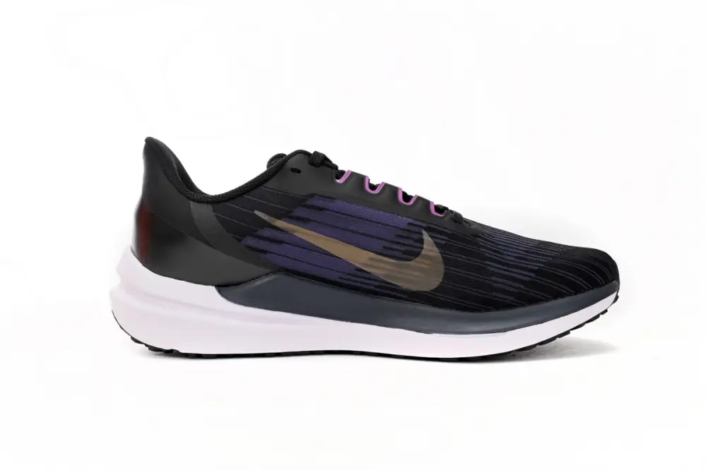 Nike Air Winflo 9 Black Blue and Yellow DD6203-007 