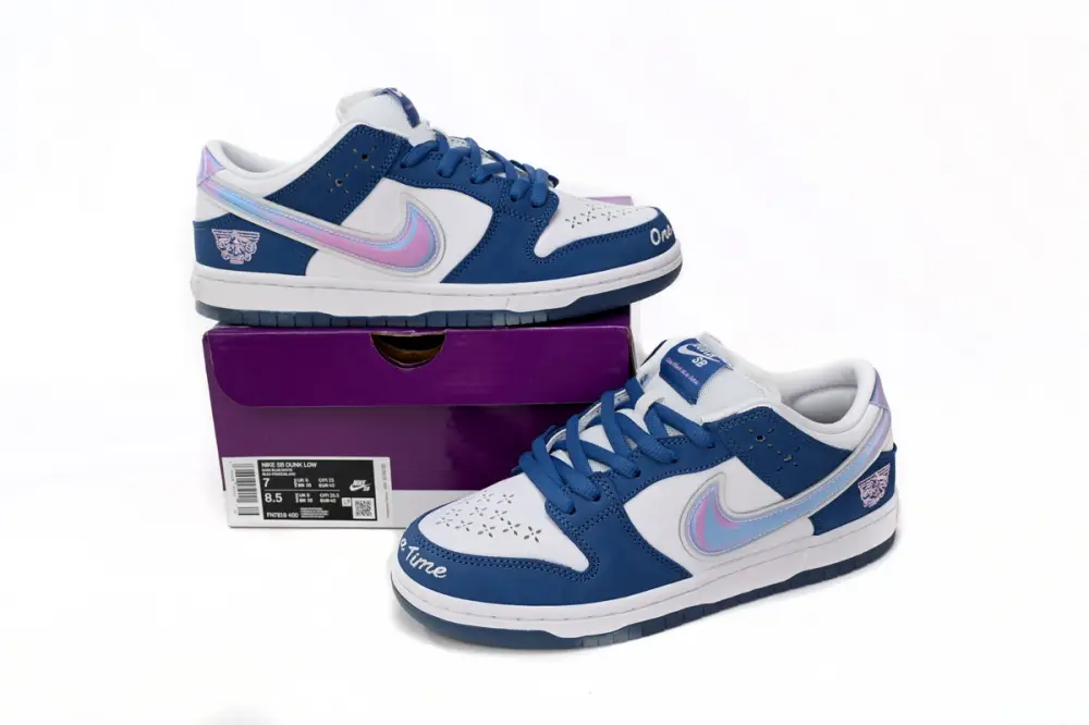 Born Born dunk sb reps x Raised x Nike SB Dunk Low Blue White FN7819-400